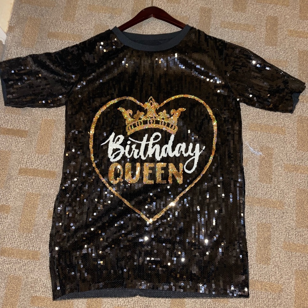 T shirt dress sequin woman